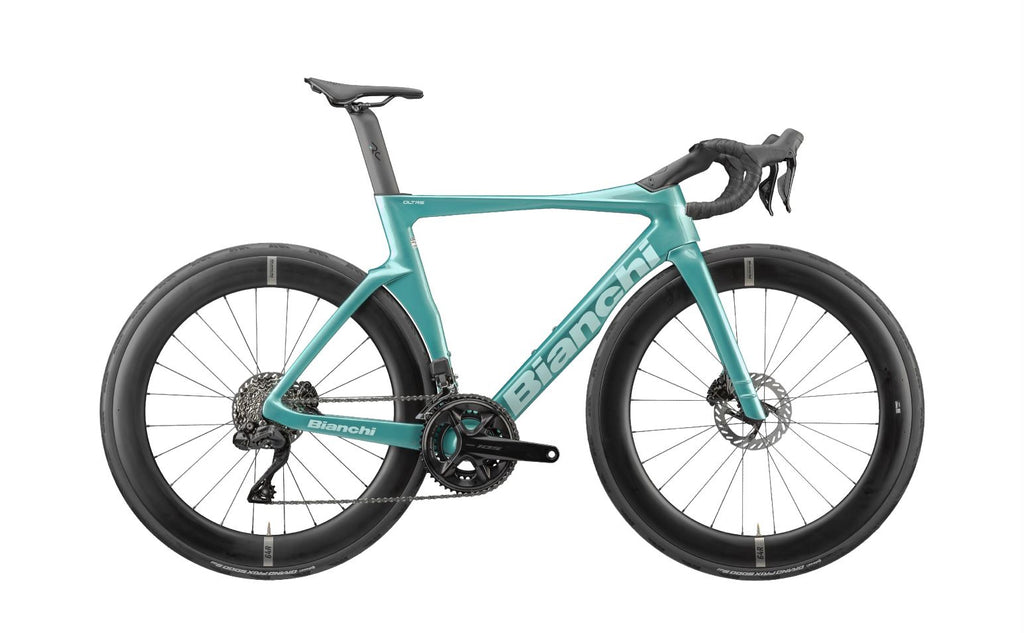 Bianchi Oltre Comp Shimano 105 Di2 — Celeste