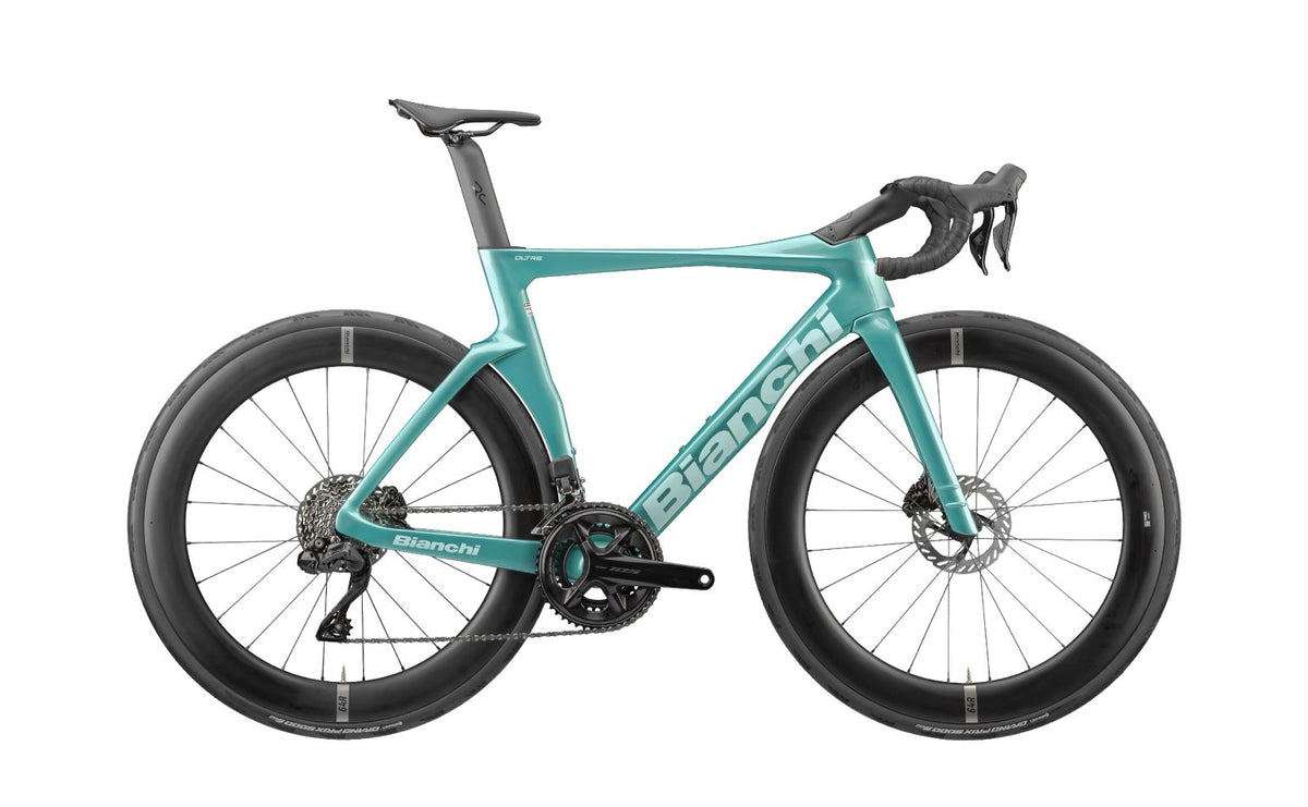 Bianchi Oltre Comp Shimano 105 Di2 — Celeste
