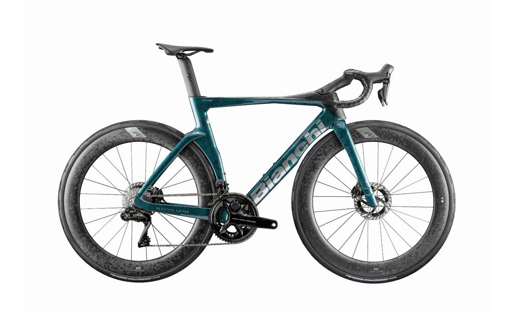 Bianchi Oltre RC Dura-Ace Di2 — Celeste Notte Camo