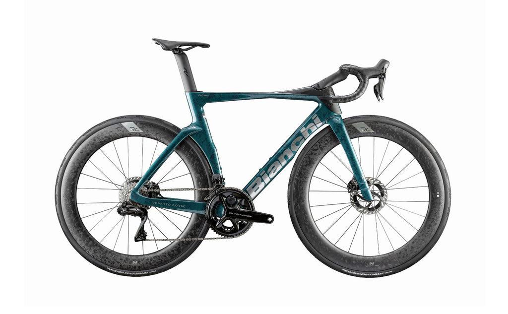 Bianchi Oltre RC SRAM Red AXS E1 — Celeste Notte Camo