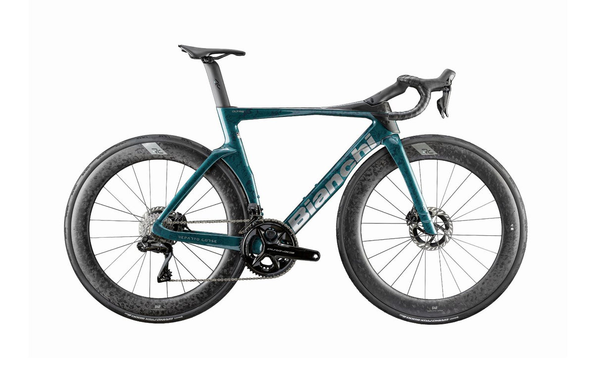 Bianchi Oltre RC SRAM Red AXS E1 — Celeste Notte Camo