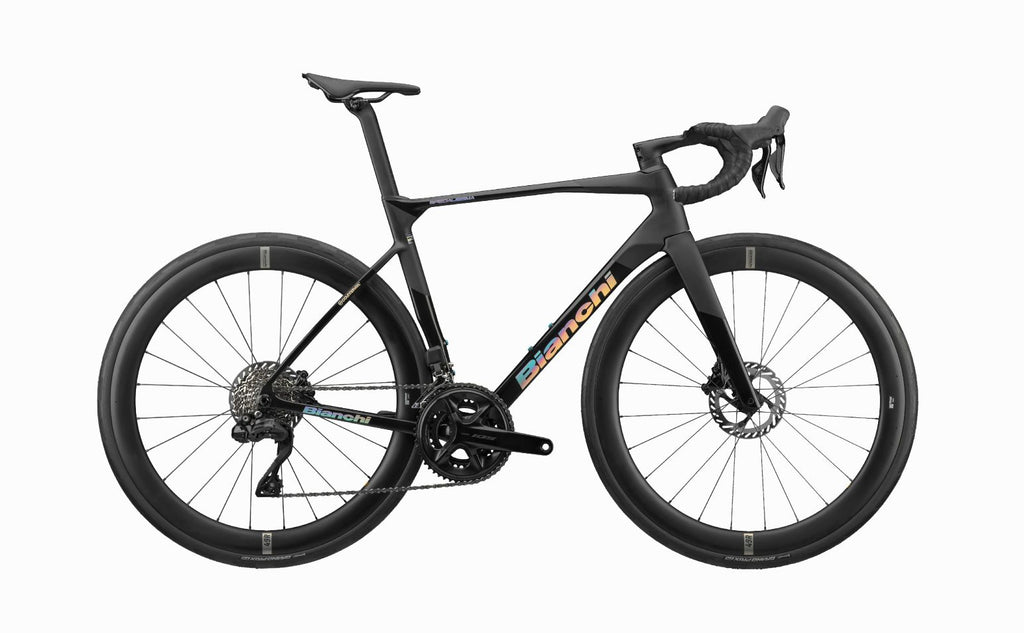 Bianchi Specialissima Shimano 105 Di2 — Negro Black in Black
