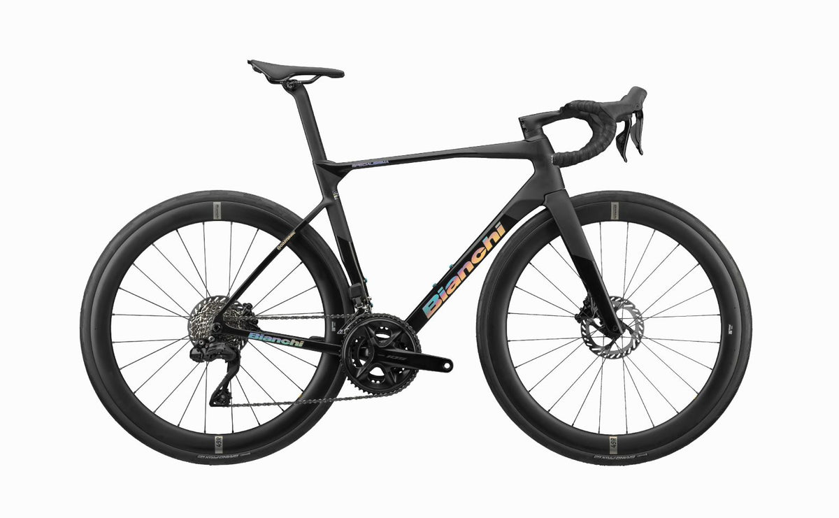 Bianchi Specialissima Shimano 105 Di2 — Negro Black in Black
