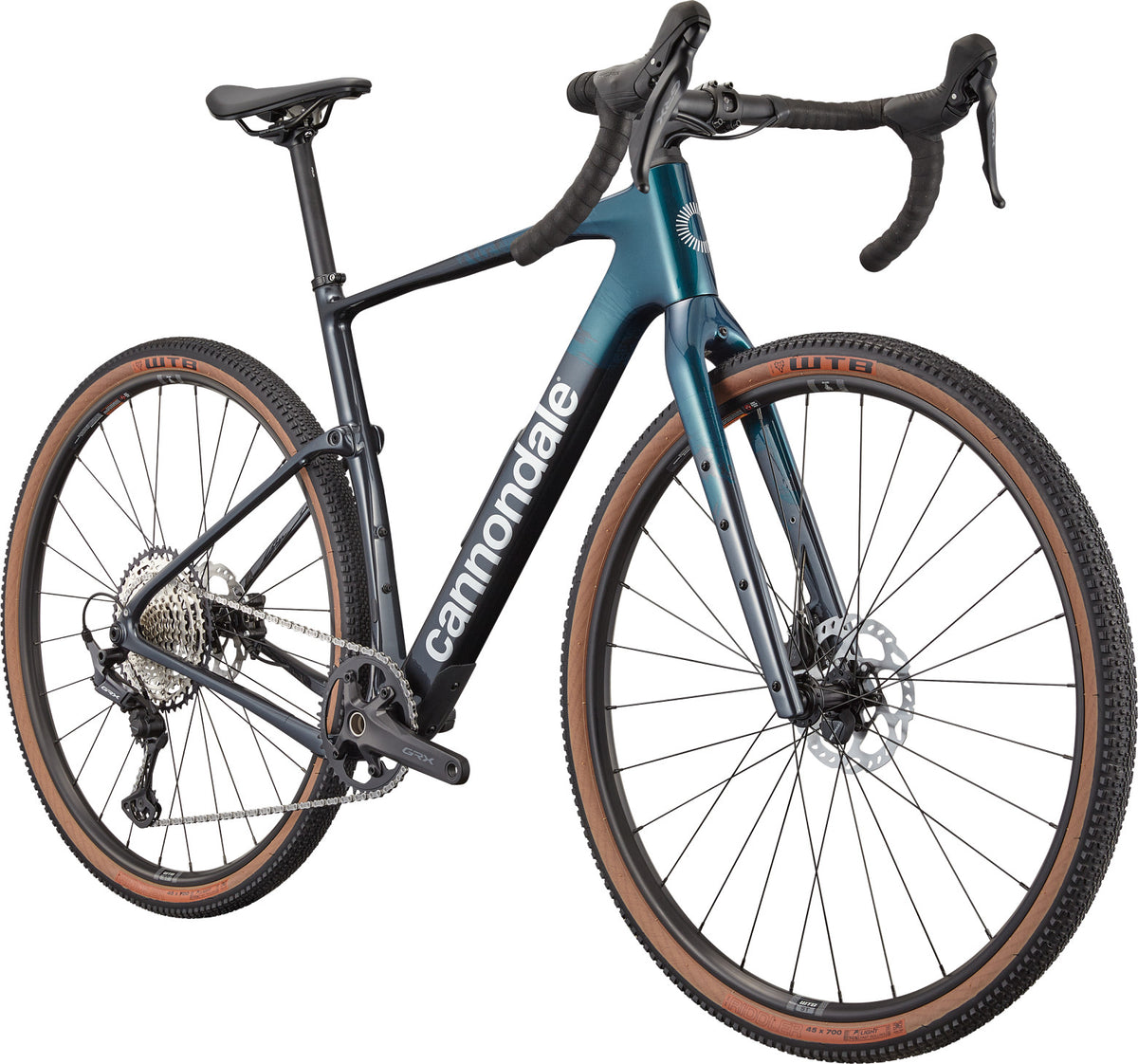 Cannondale Topstone Carbon 3 GRX 1x Deep Teal – vista en perspectiva