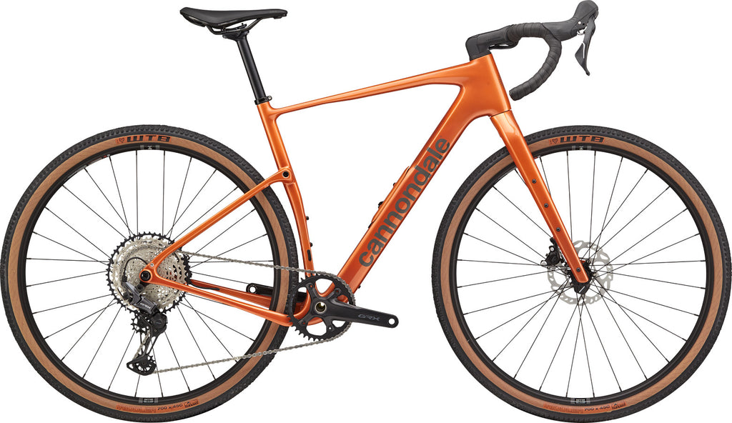 Cannondale Topstone Carbon 3 GRX 1x Orange Slice – vista lateral